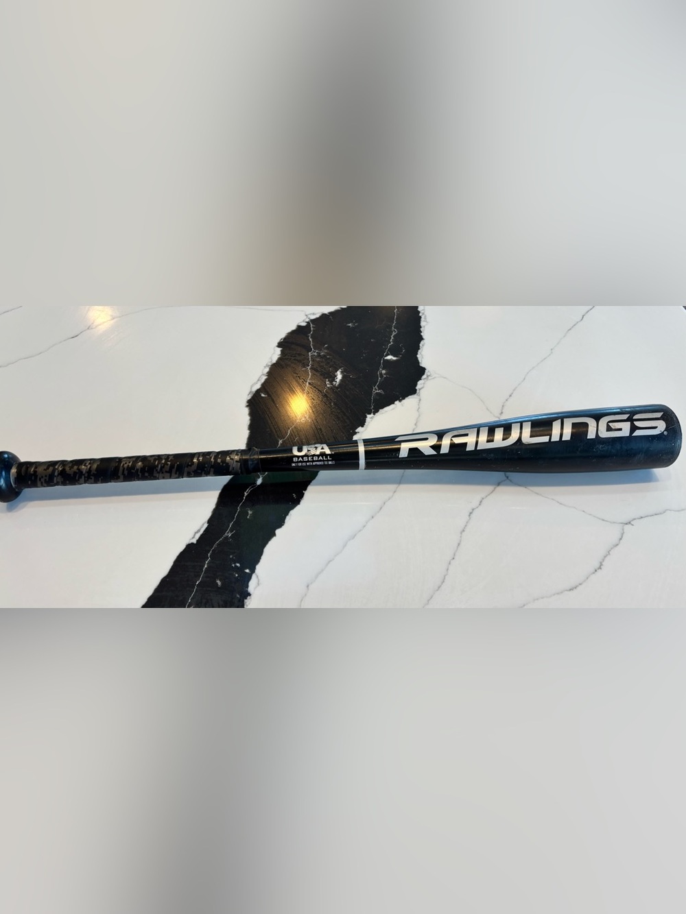 Rawlings Black Y-Ball Big Stick Baseball Bat with White Trim 2 5/8 diameter